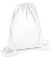 W260 Westford Mill Organic Premium Cotton Gymsac White colour image